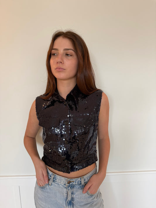 Jil Sander Sequin Vest