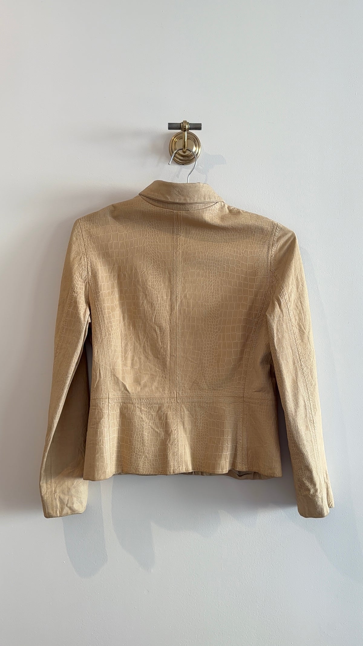 Gianfranco Ferre Embossed Leather Jacket