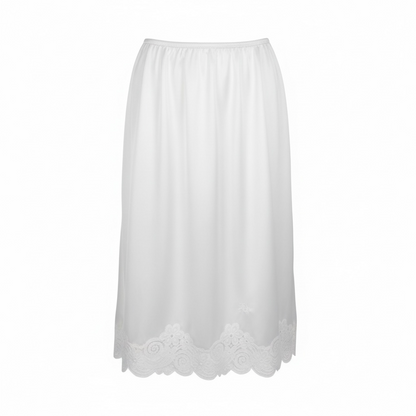 Christian Dior White Slip Skirt