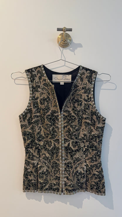 Oscar de la Renta Beaded Vest