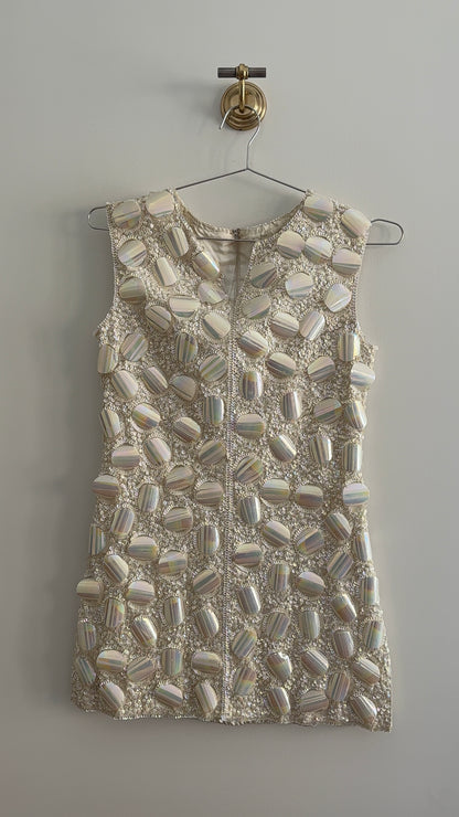 Vintage Beaded Mini Dress