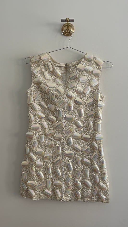 Vintage Beaded Mini Dress