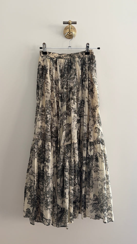 Christian Dior Toile Midi Skirt