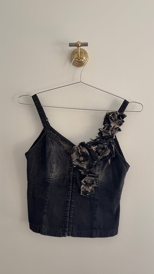 Plain Sud Denim Corset Top