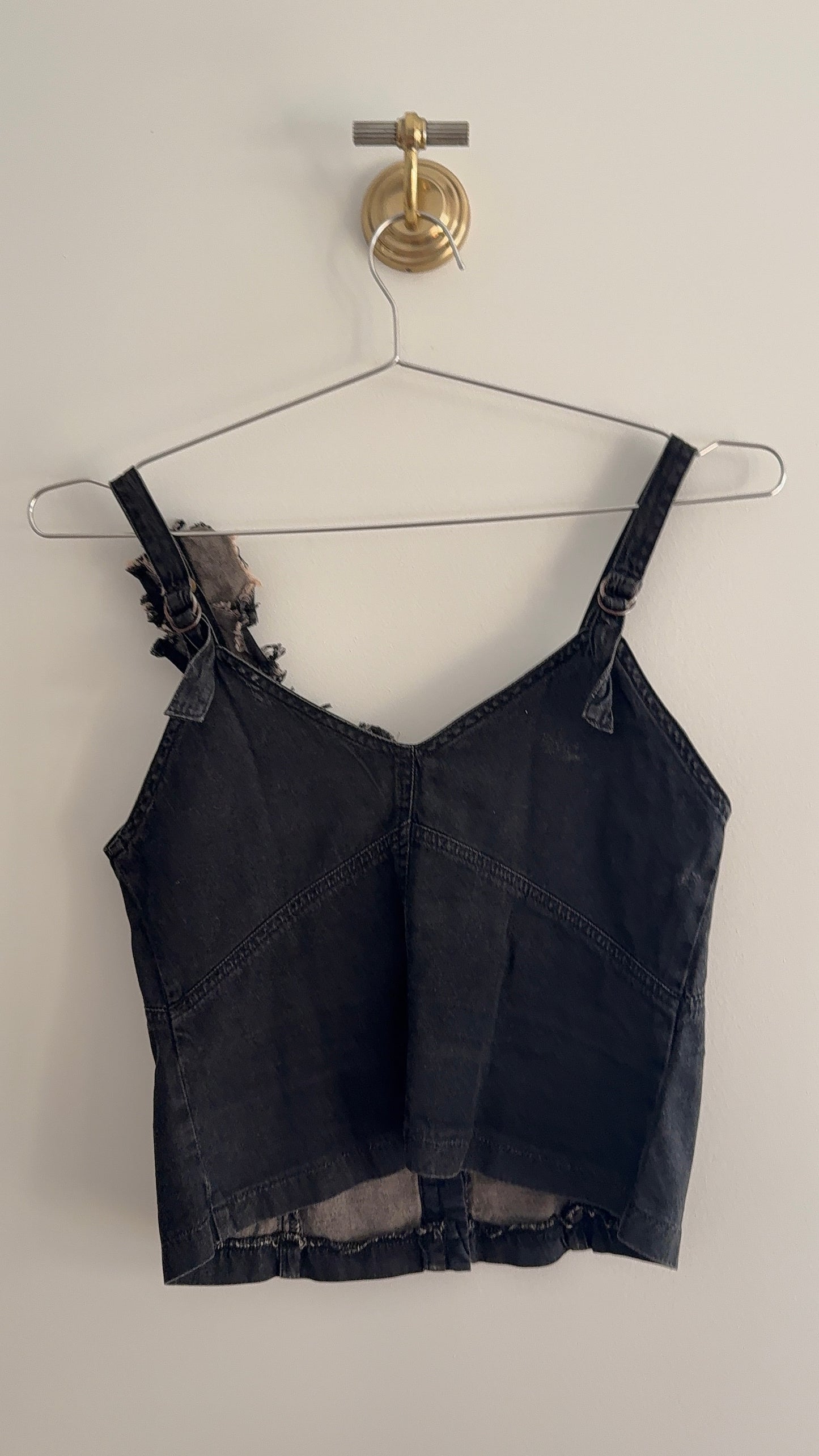 Plein Sud Denim Corset Top