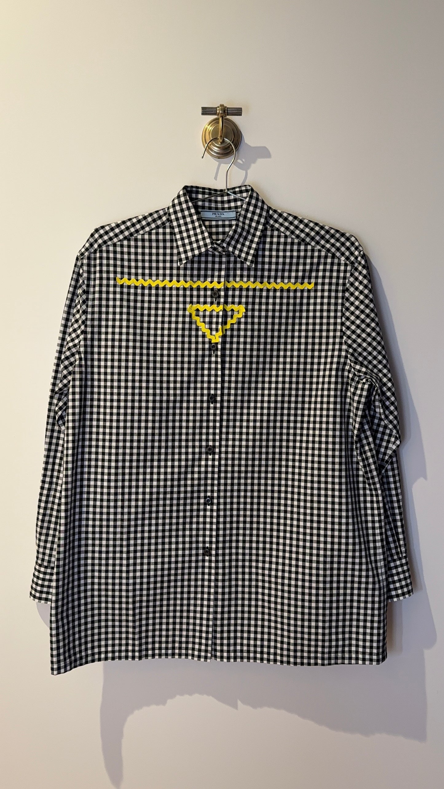 Prada Checkered Button Down