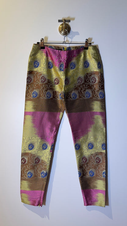 Dolce & Gabbana Printed Silk Pants