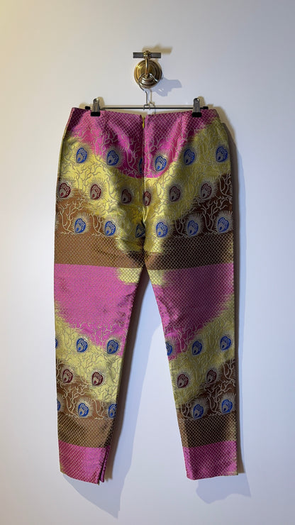 Dolce & Gabbana Printed Silk Pants