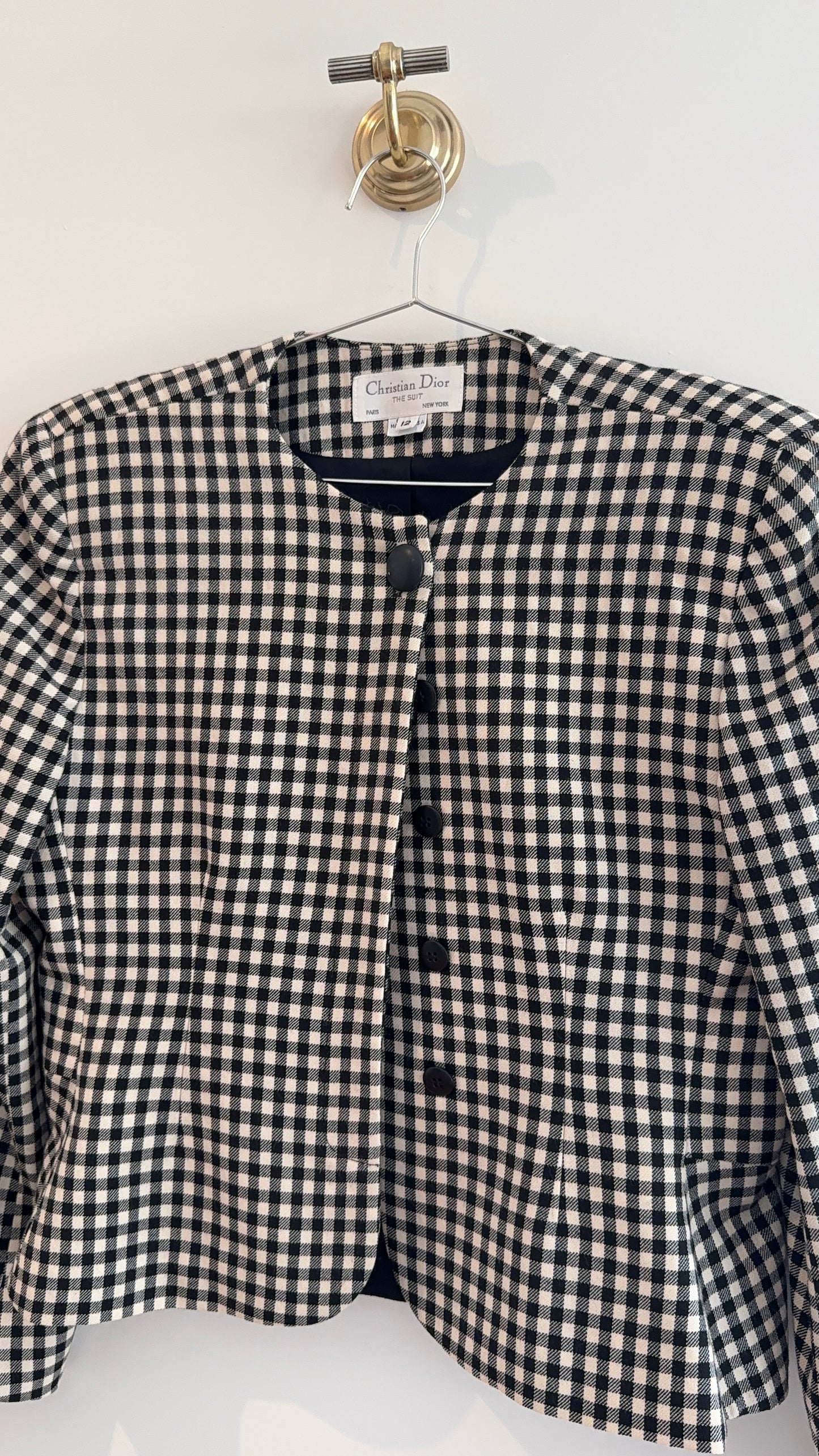 Christian Dior Checkered Jacket