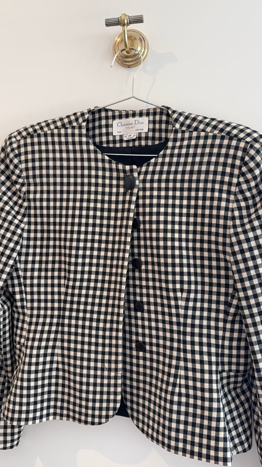 Christian Dior Checkered Jacket