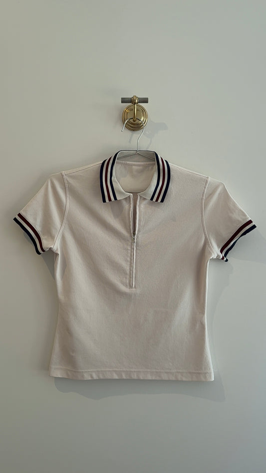 Prada Quarter Zip Polo