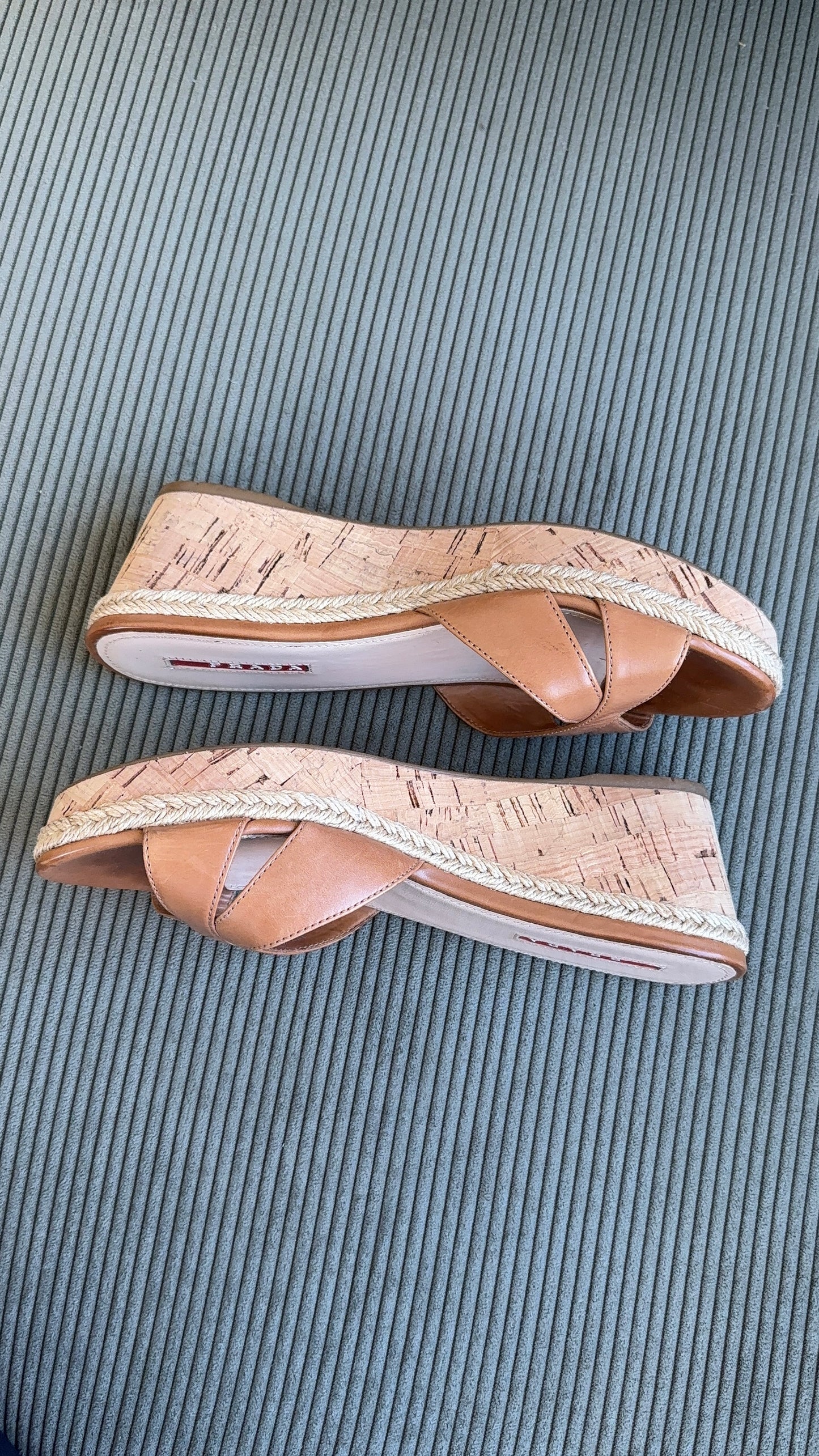 Prada Leather Wedges