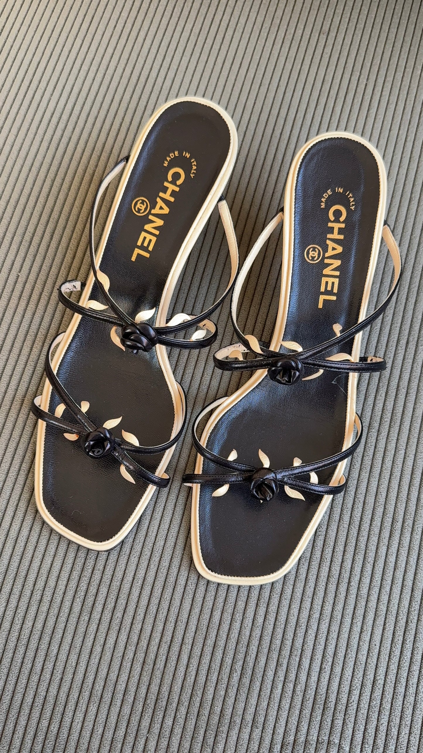 Chanel Rosebud Heels
