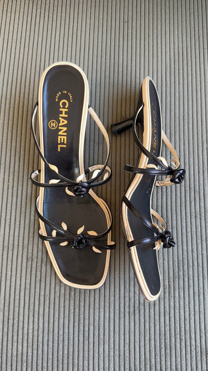 Chanel Rosebud Heels