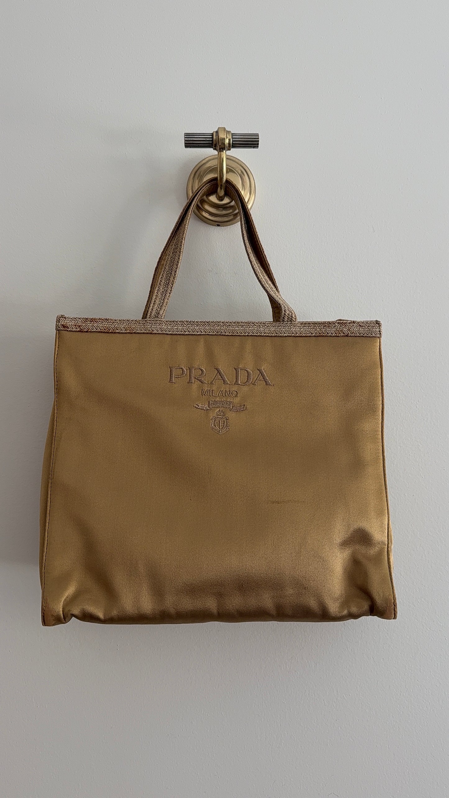 Prada Gold Tote Bag