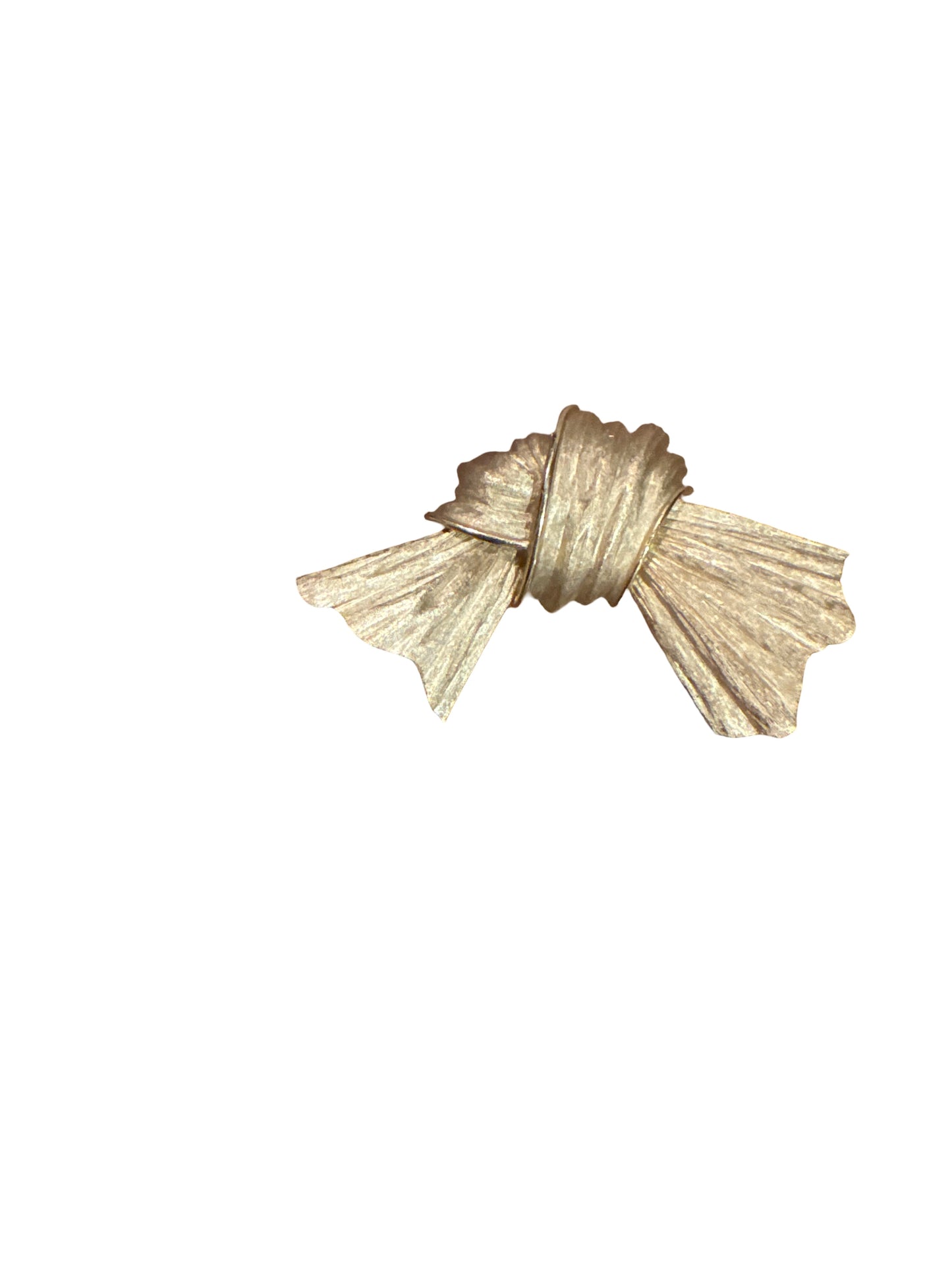 #006 Gold Knot Bow Brooch