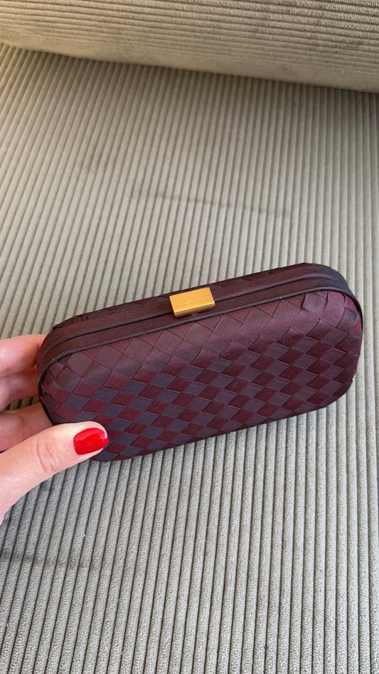 Bottega Veneta Burgundy Clutch