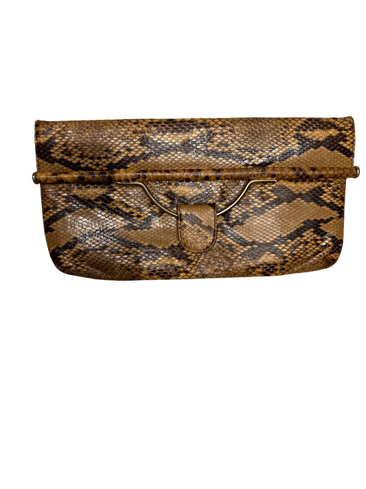 Vintage Caprice Snakeskin Clutch Bag