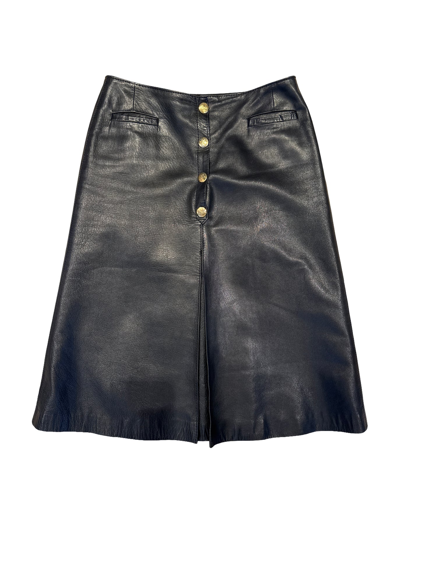 Celine Leather Skirt