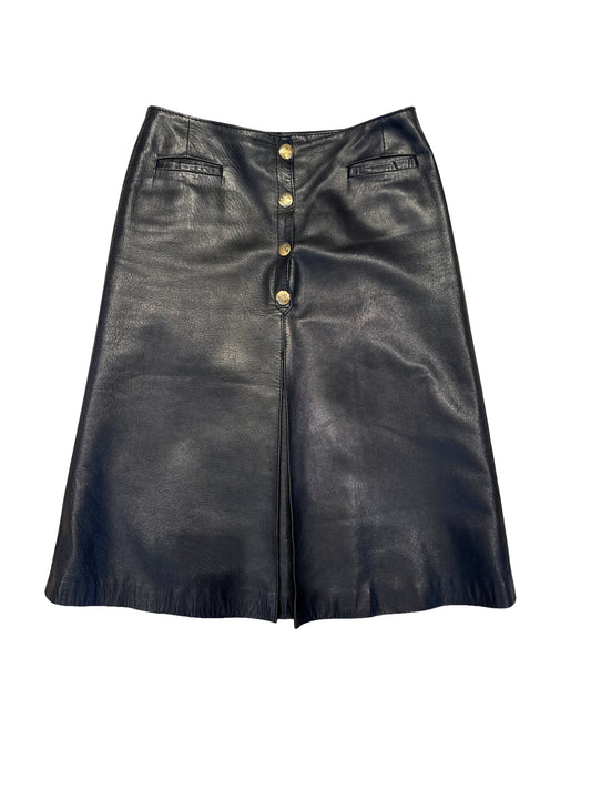 Celine Leather Skirt