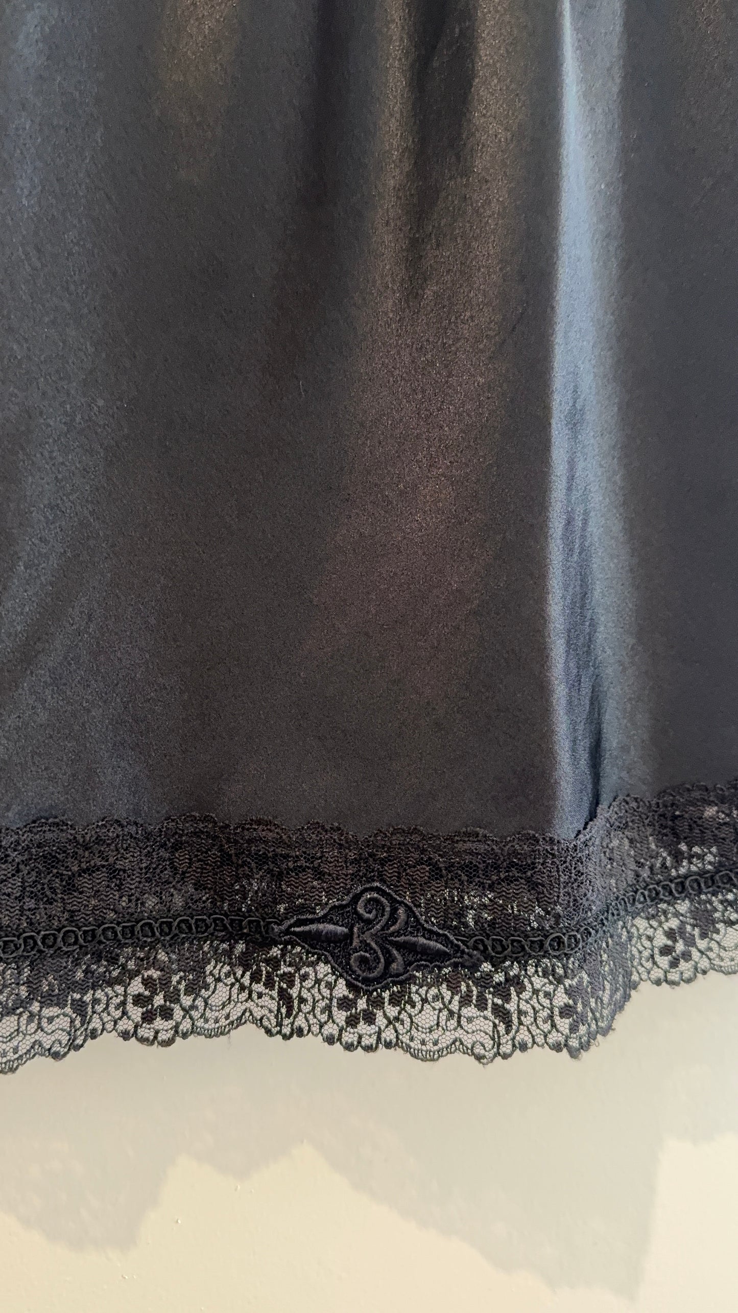 Christian Dior Black Slip Skirt