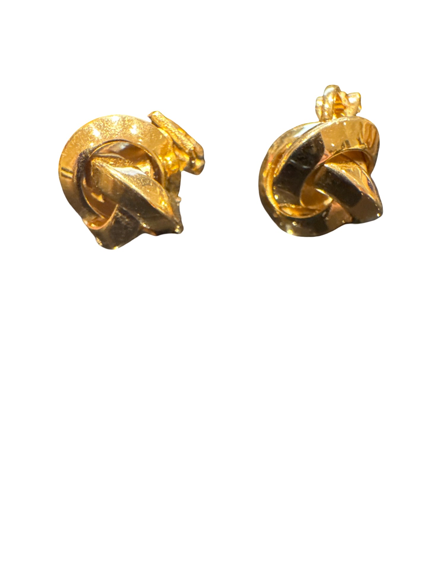 Gold Love Knot Earrings