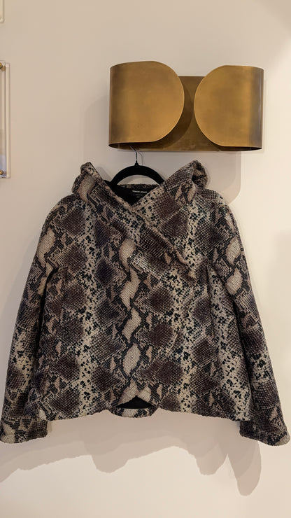 Giorgio Armani Reptile Print Hooded Jacket
