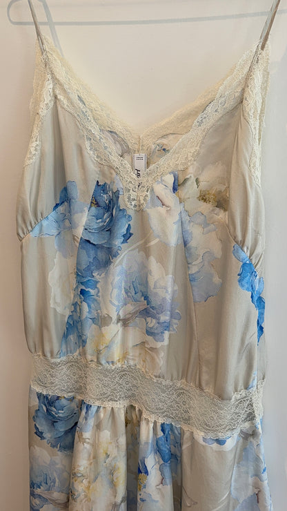 Blumarine Floral Silk Dress