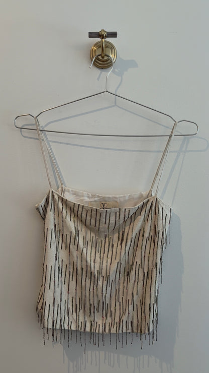 Valentino Suede Bueded Top
