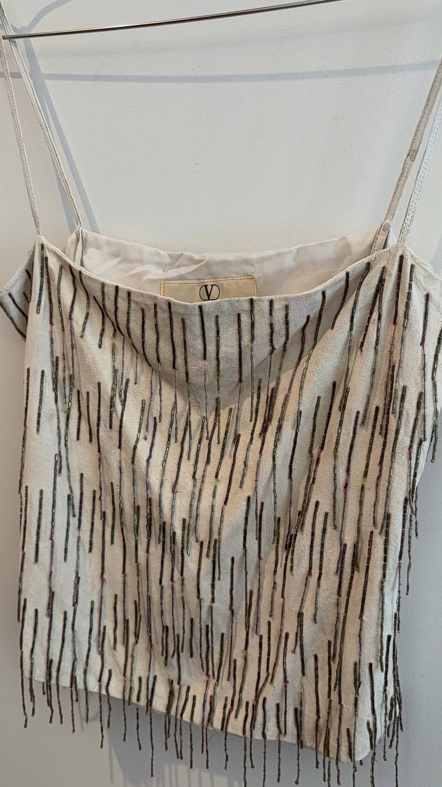 Valentino Suede Bueded Top