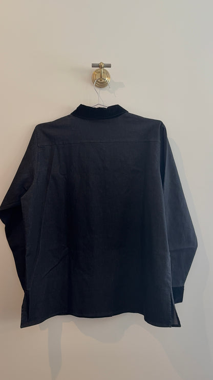 Victor Costa Embroidered Denim Overshirt