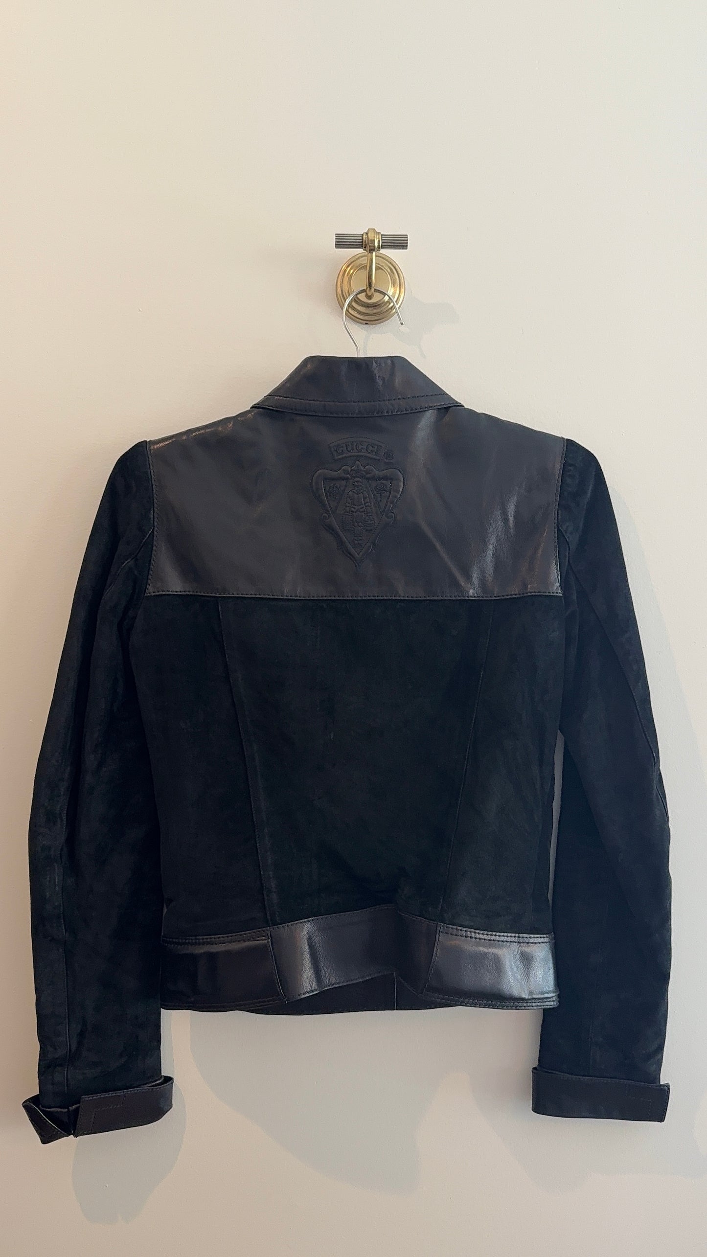 Gucci Suede and Leather Bomber Jacket