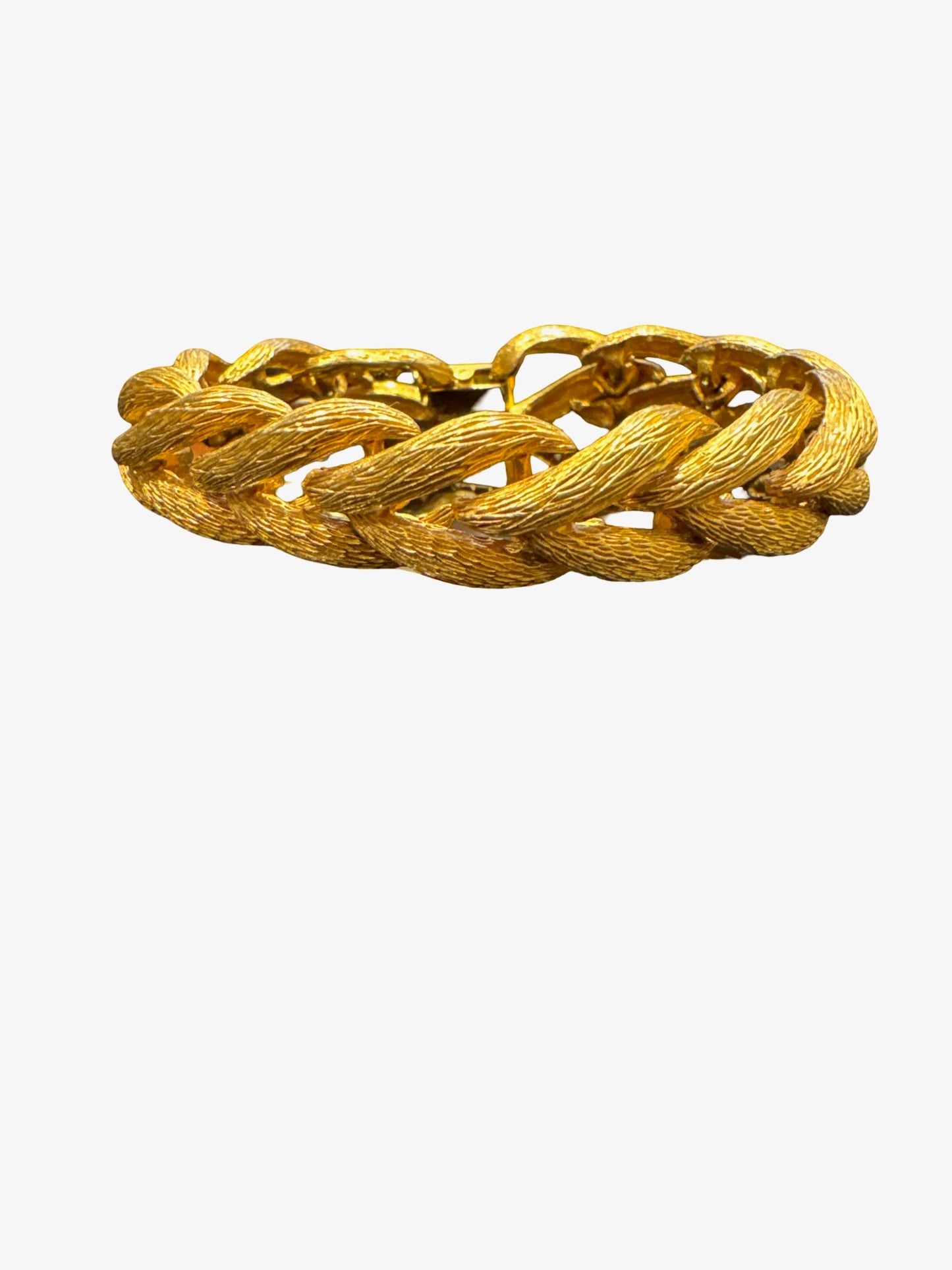 Gold Tone Braided Bracelet