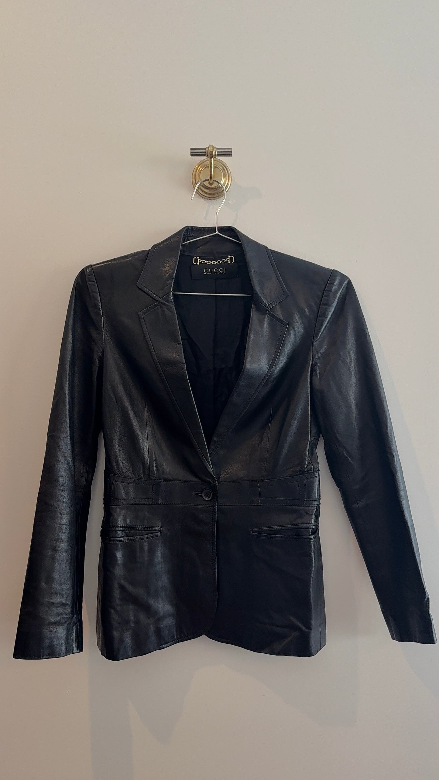 Gucci Leather Blazer