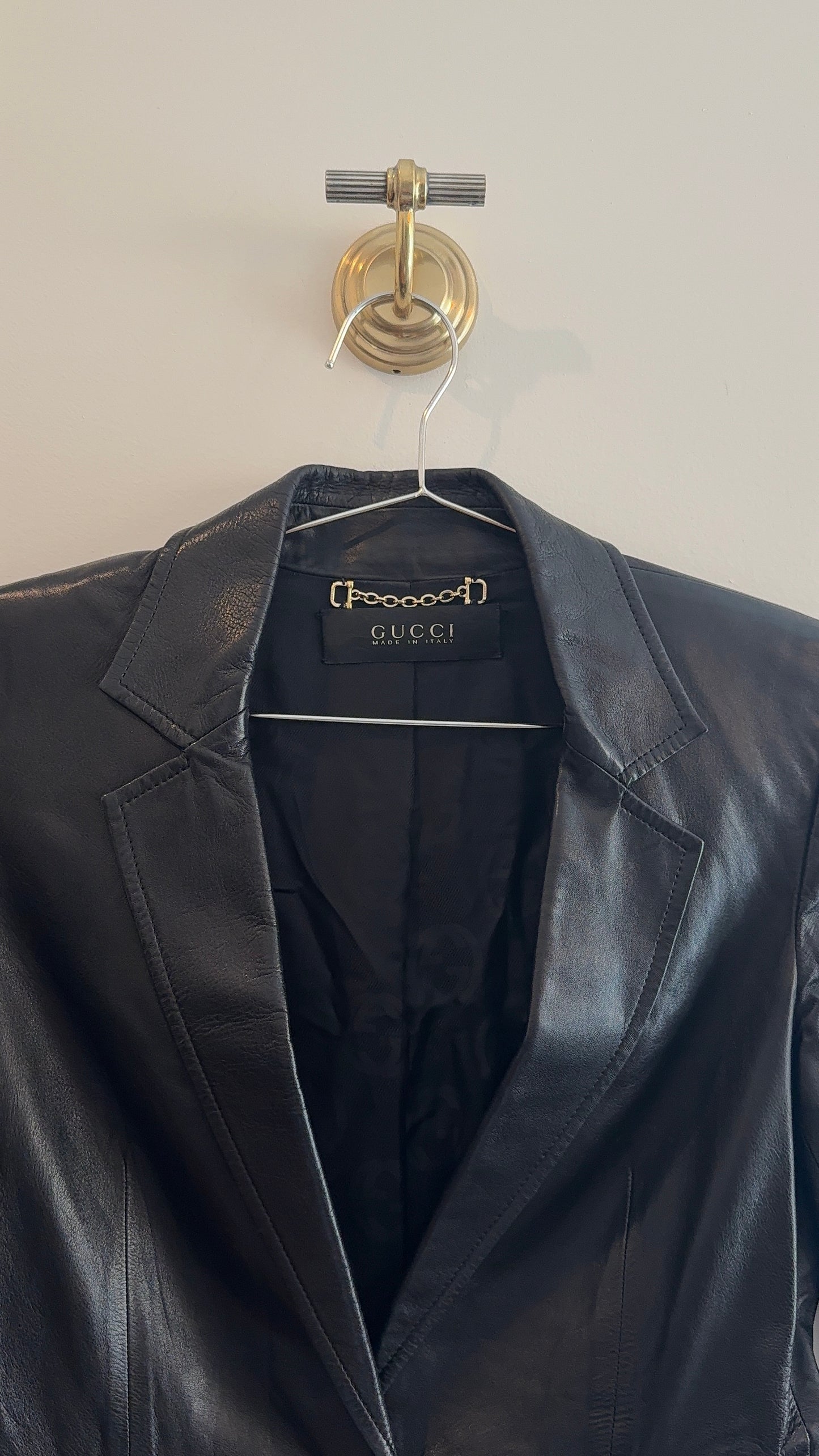 Gucci Leather Blazer