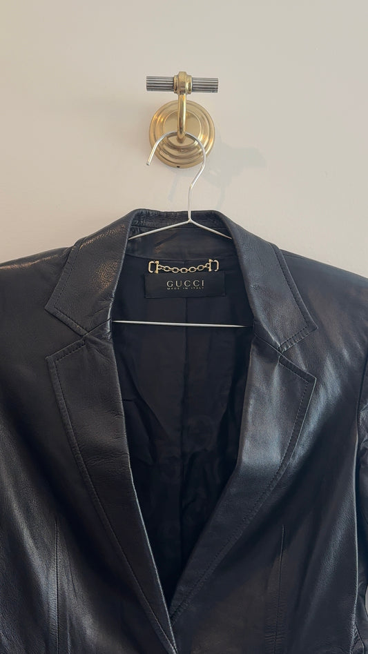 Gucci Leather Blazer