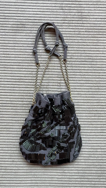Prada Mini Embellished Bucket Bag