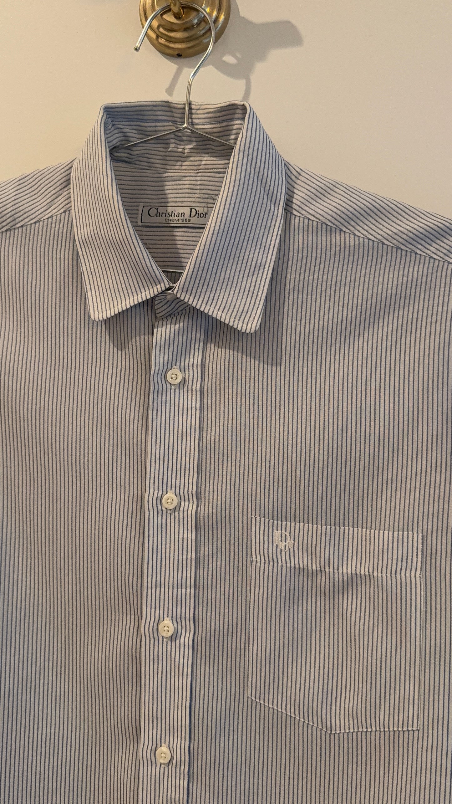 Christian Dior Pinstripe Button Up