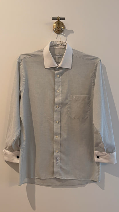 Christian Dior Contrast Collar Button Up
