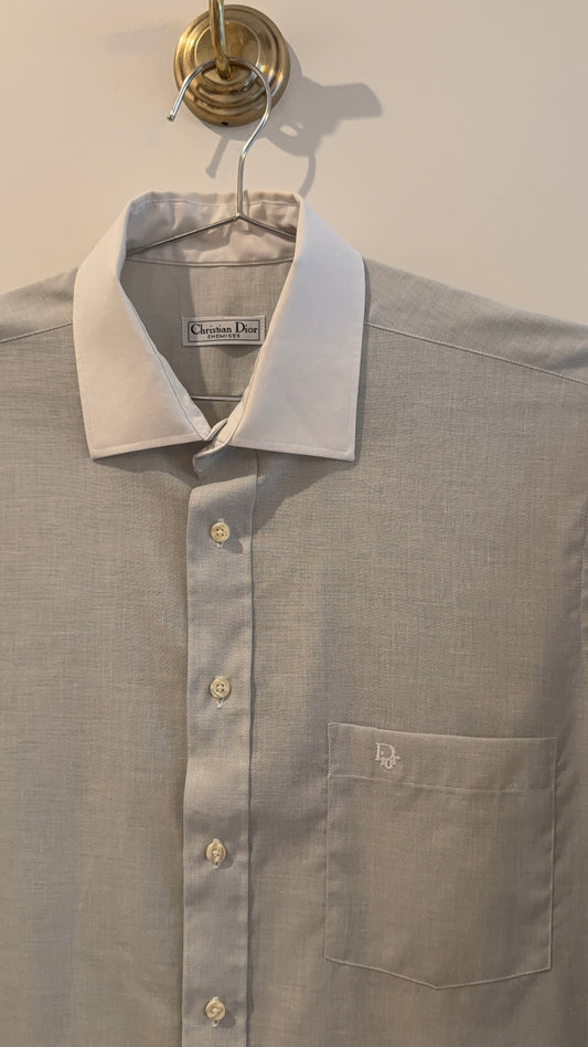 Christian Dior Contrast Collar Button Up
