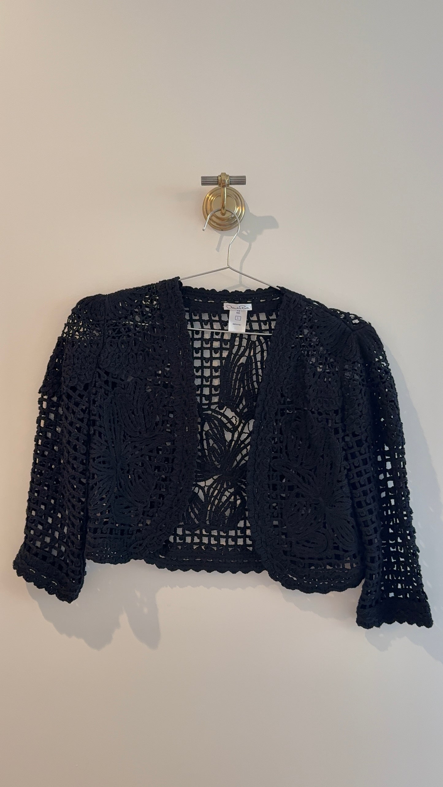 Oscar de la Renta Crochet Bolero