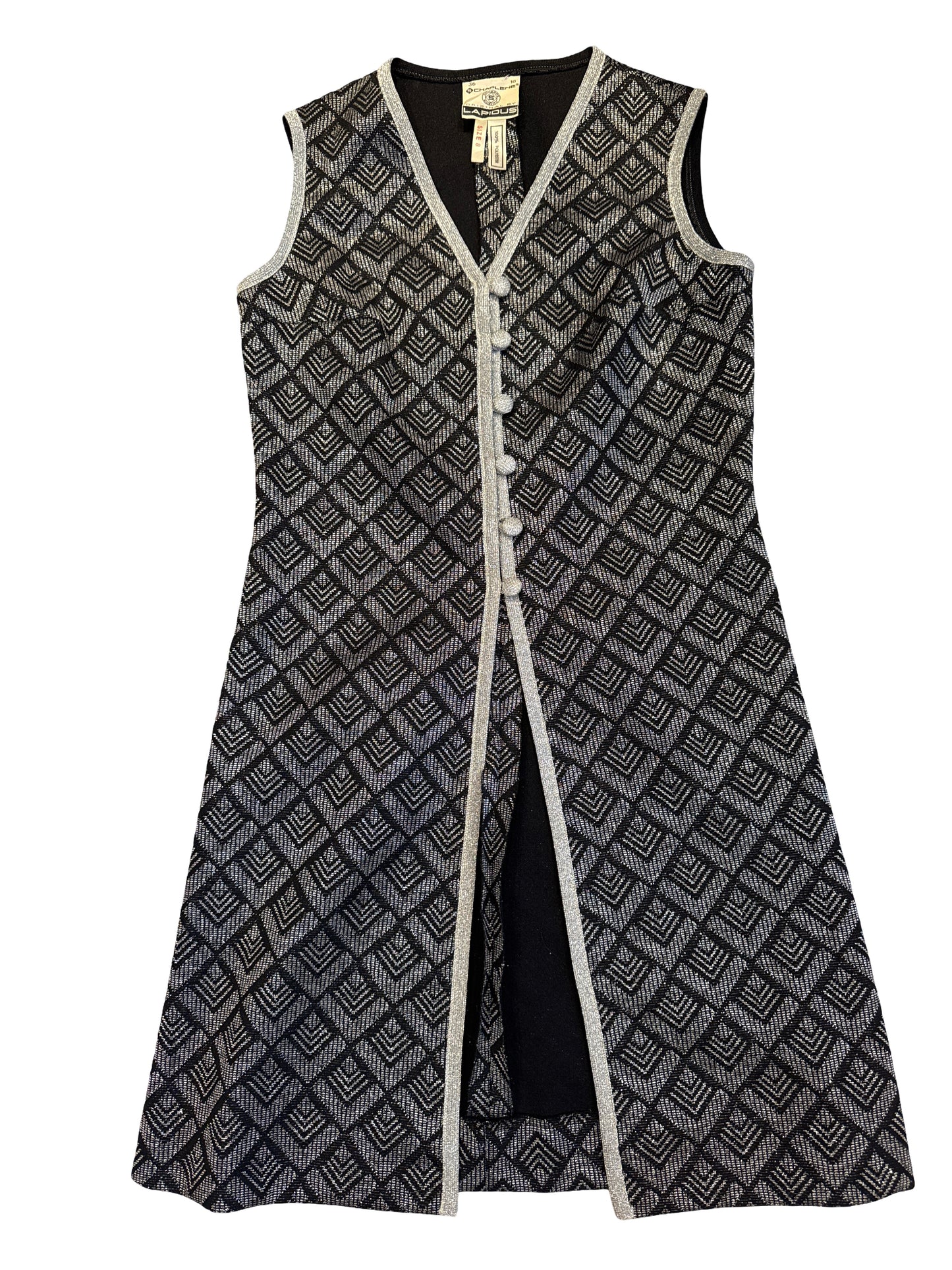 Metallic Long Vest