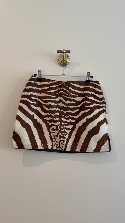 Gucci Calf Hair Mini Skirt