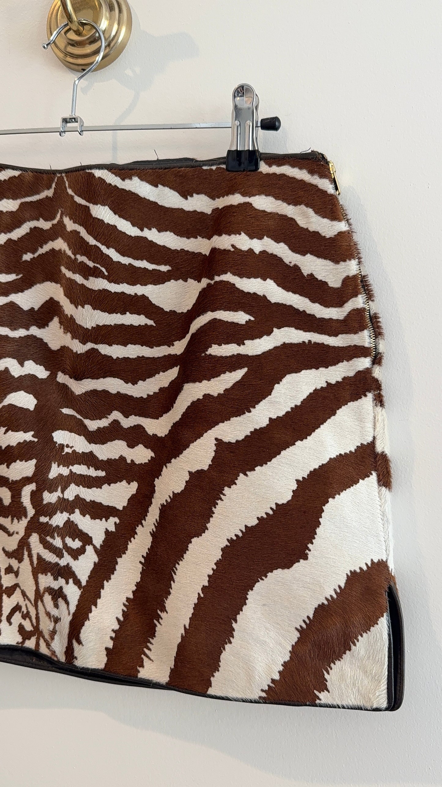 Gucci Calf Hair Mini Skirt