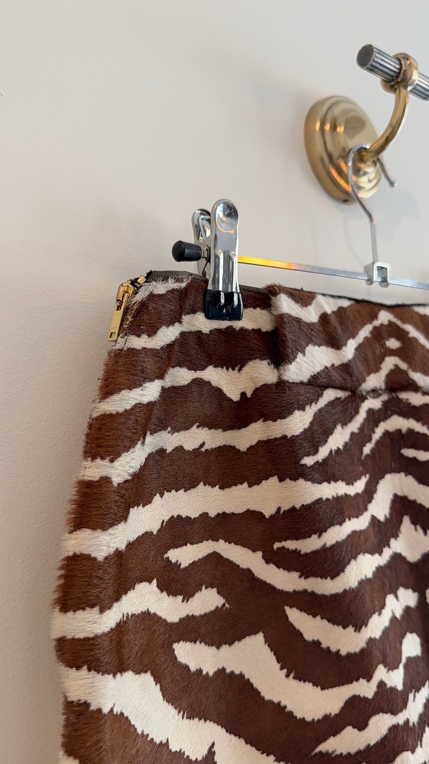 Gucci Calf Hair Mini Skirt