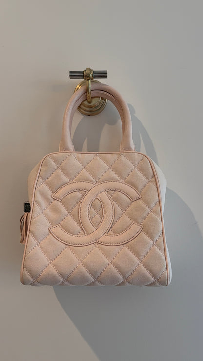 Chanel Blush Quilted Handle Bag
