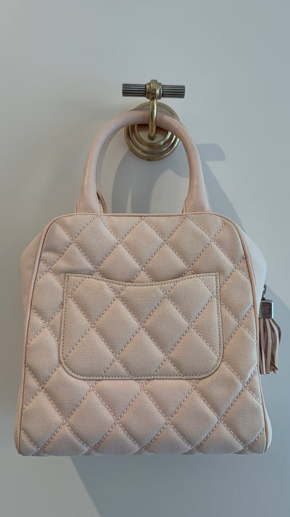 Chanel Blush Quilted Handle Bag