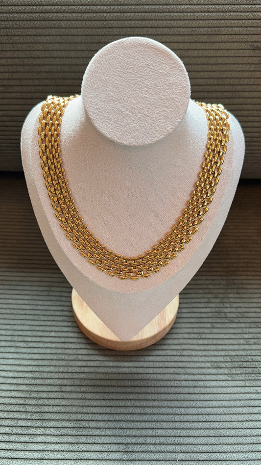 Napier Gold Tone Collar Necklace