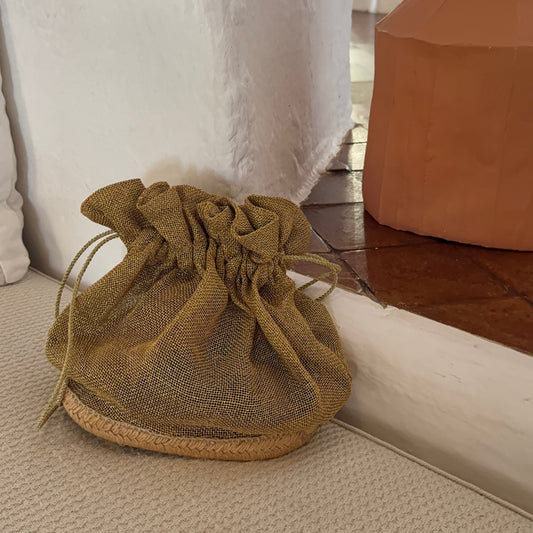 Donna Karan Gold Bucket Bag