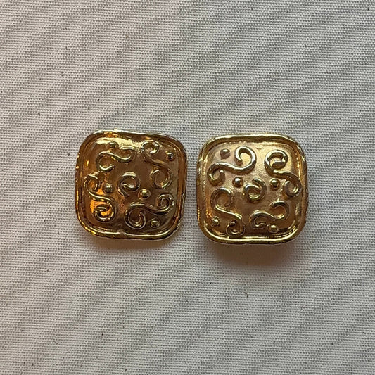 Edouard Rambaud Gold Brushed Earrings